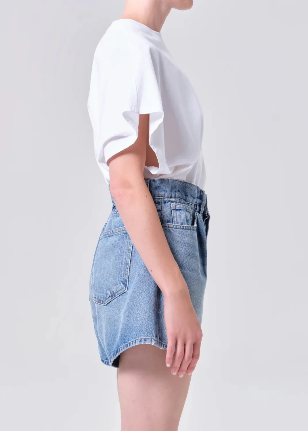 Agolde Corrine White T-Shirt - Image 3