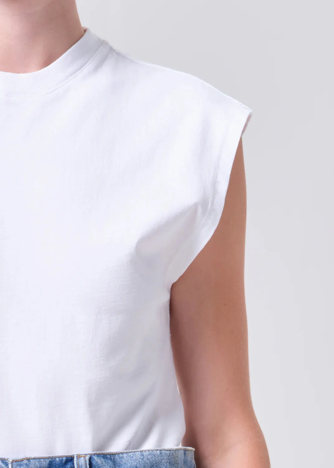 Agolde Corrine White T-Shirt - Image 4