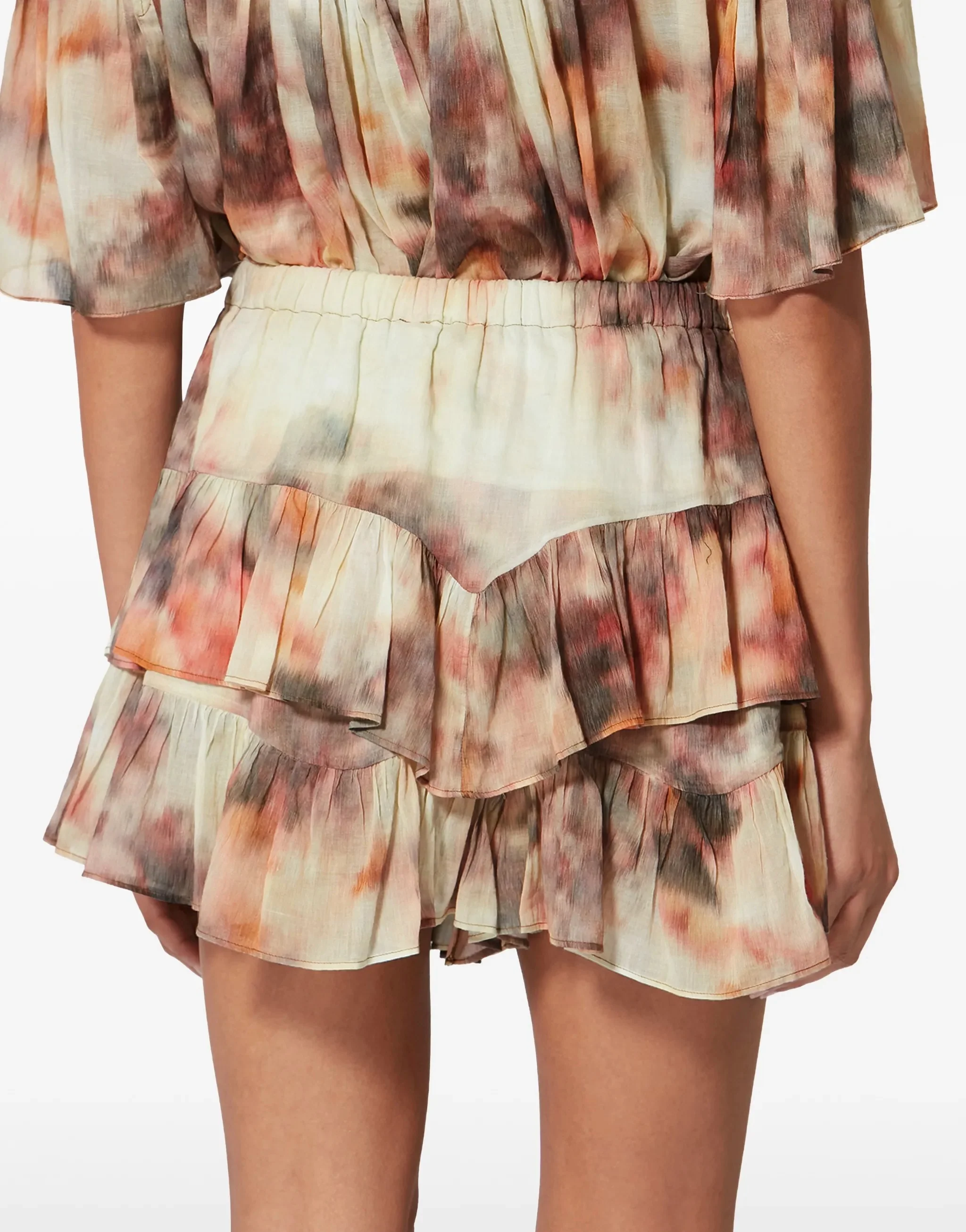 Isabel Marant Jocadia Ruffle Beige Shorts - Image 3
