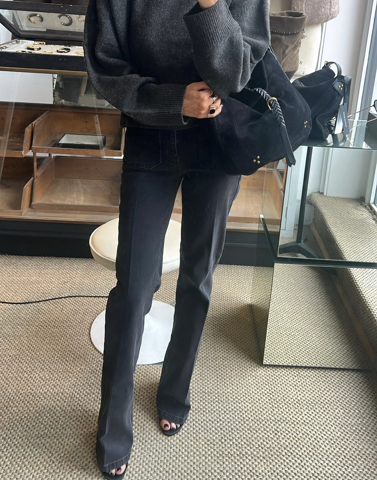 Vanessa Bruno Dompay Denim Jeans Black - Image 4