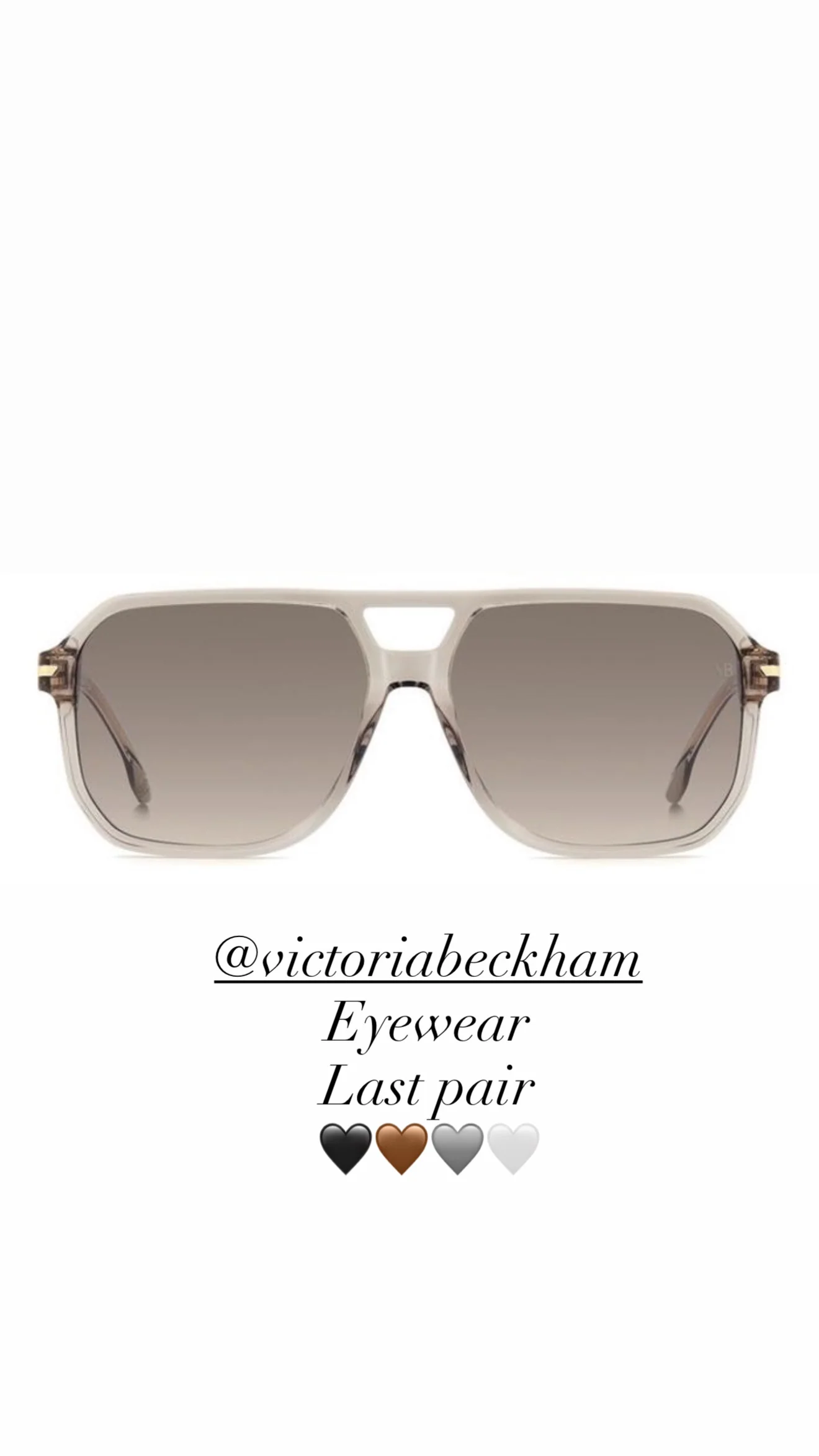 Victoria Beckham Clear Frame Sunglasses - Image 3