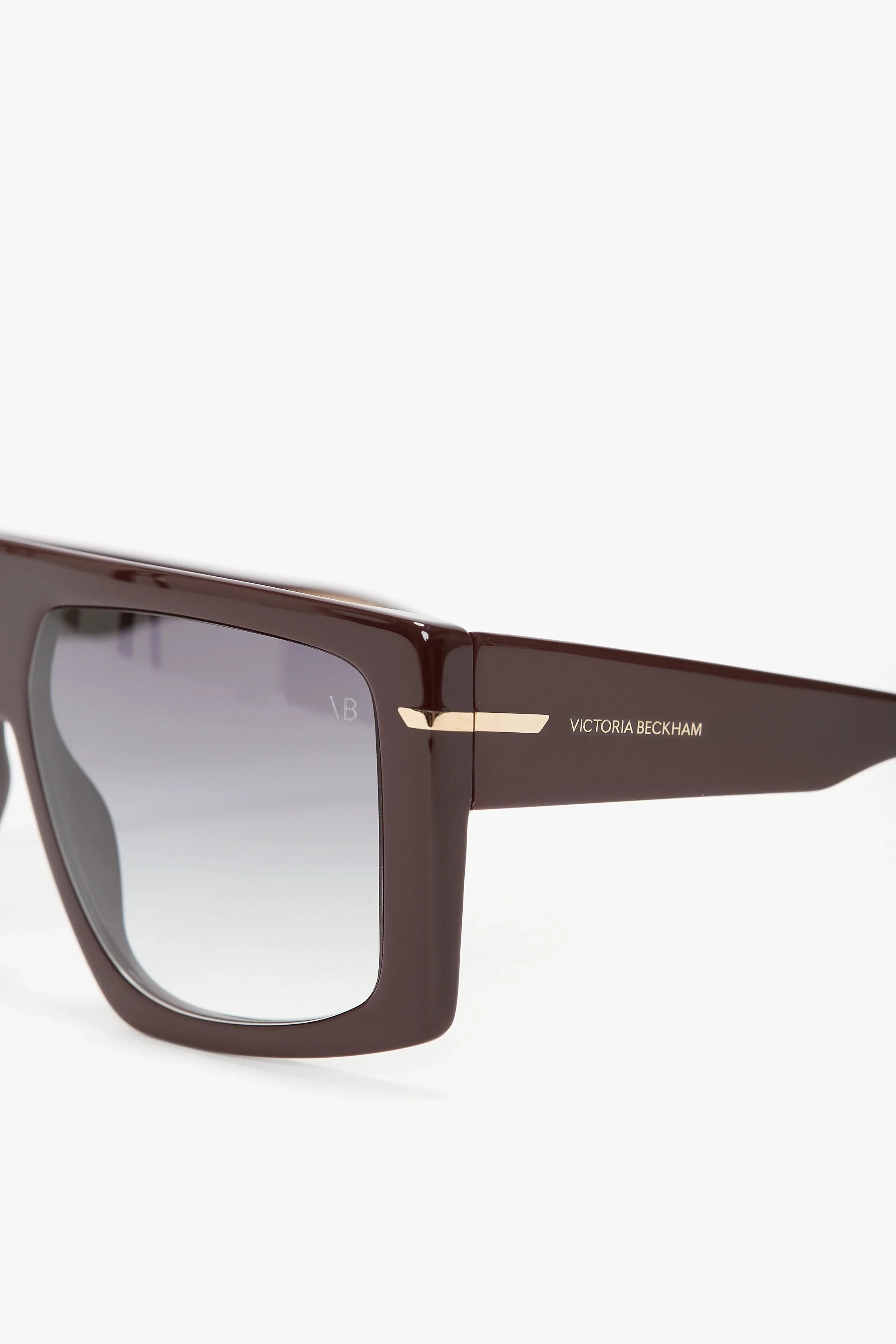 Victoria Beckham Oversized Flat Top Frame  Burgundy - Image 4